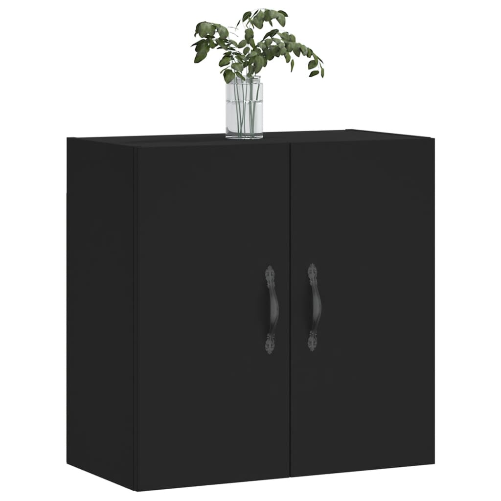 vidaXL Wall Cabinet Black 60x31x60 cm Engineered Wood