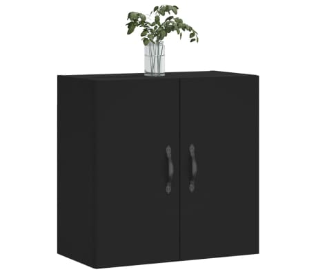 vidaXL Wall Cabinet Black 60x31x60 cm Engineered Wood