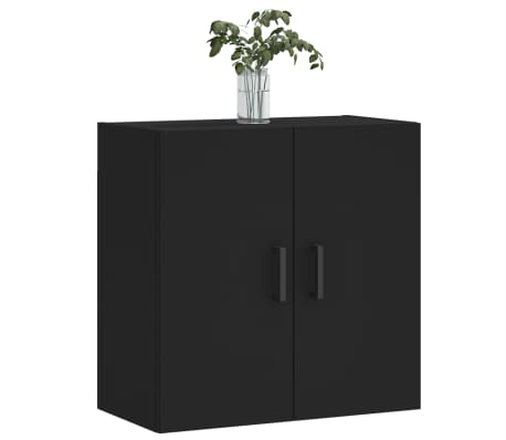 vidaXL Wall Cabinet Black 60x31x60 cm Engineered Wood