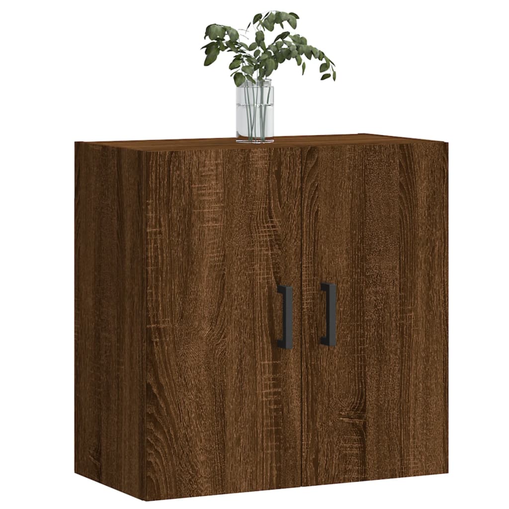 vidaXL Wandkast 60x31x60 cm bewerkt hout bruin eikenkleur