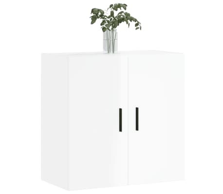 vidaXL Wall Cabinet High Gloss White 60x31x60 cm Engineered Wood