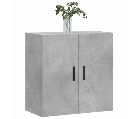 vidaXL Ντουλάπι Τοίχου Γκρι Σκυροδέματος 60x31x60 εκ. Επεξεργ. Ξύλο