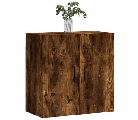 vidaXL Wall Cabinet Smoked Oak 60x31x60 cm Engineered Wood