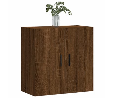 vidaXL Wandkast 60x31x60 cm bewerkt hout bruin eikenkleur