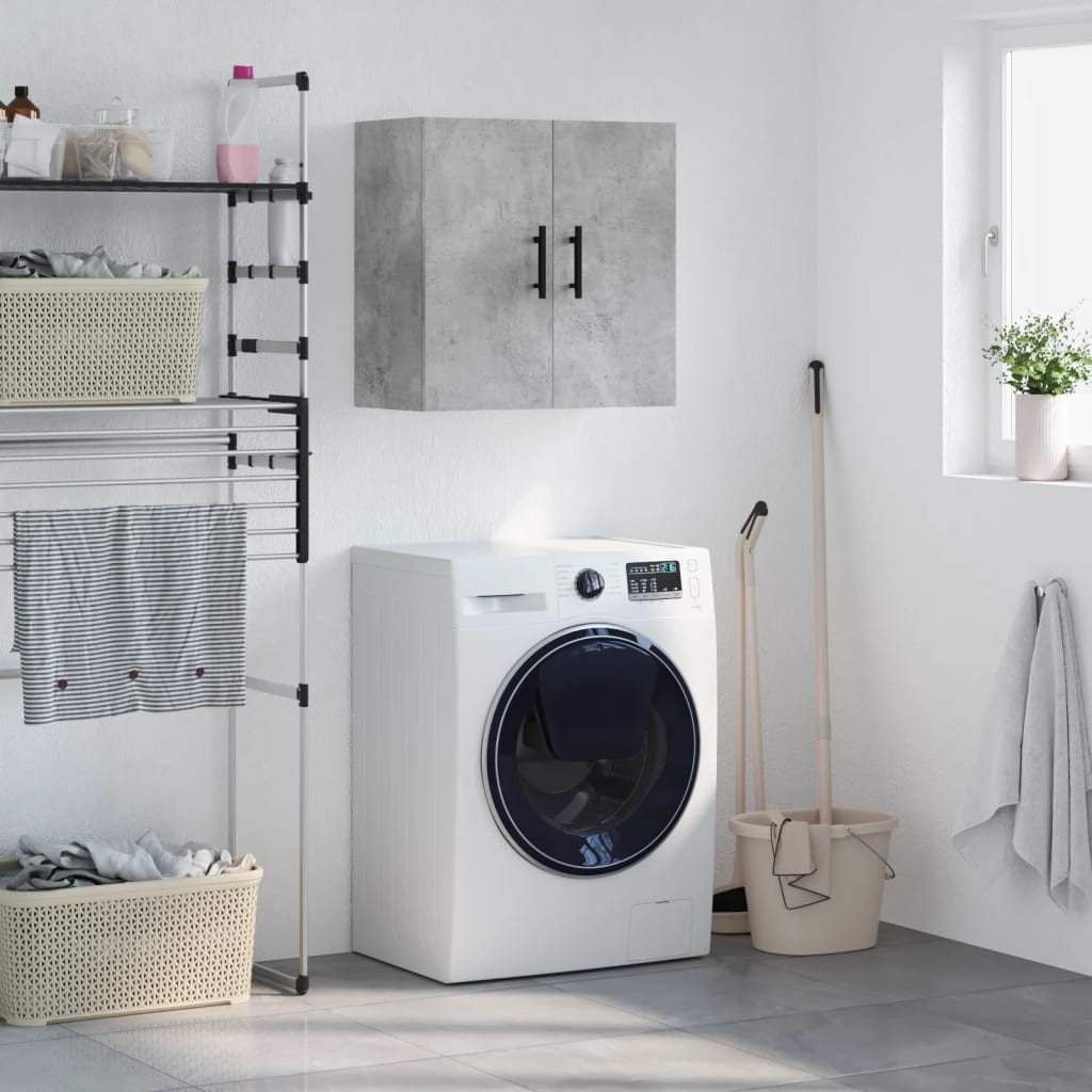 vidaXL vægskab 60x31x60 cm konstrueret træ betongrå