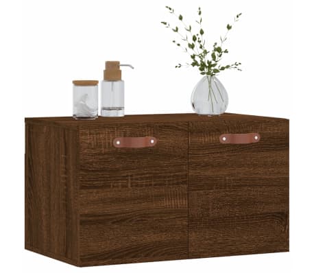 vidaXL sienas skapītis, ozola krāsa, 60x36,5x35 cm, inženierijas koks