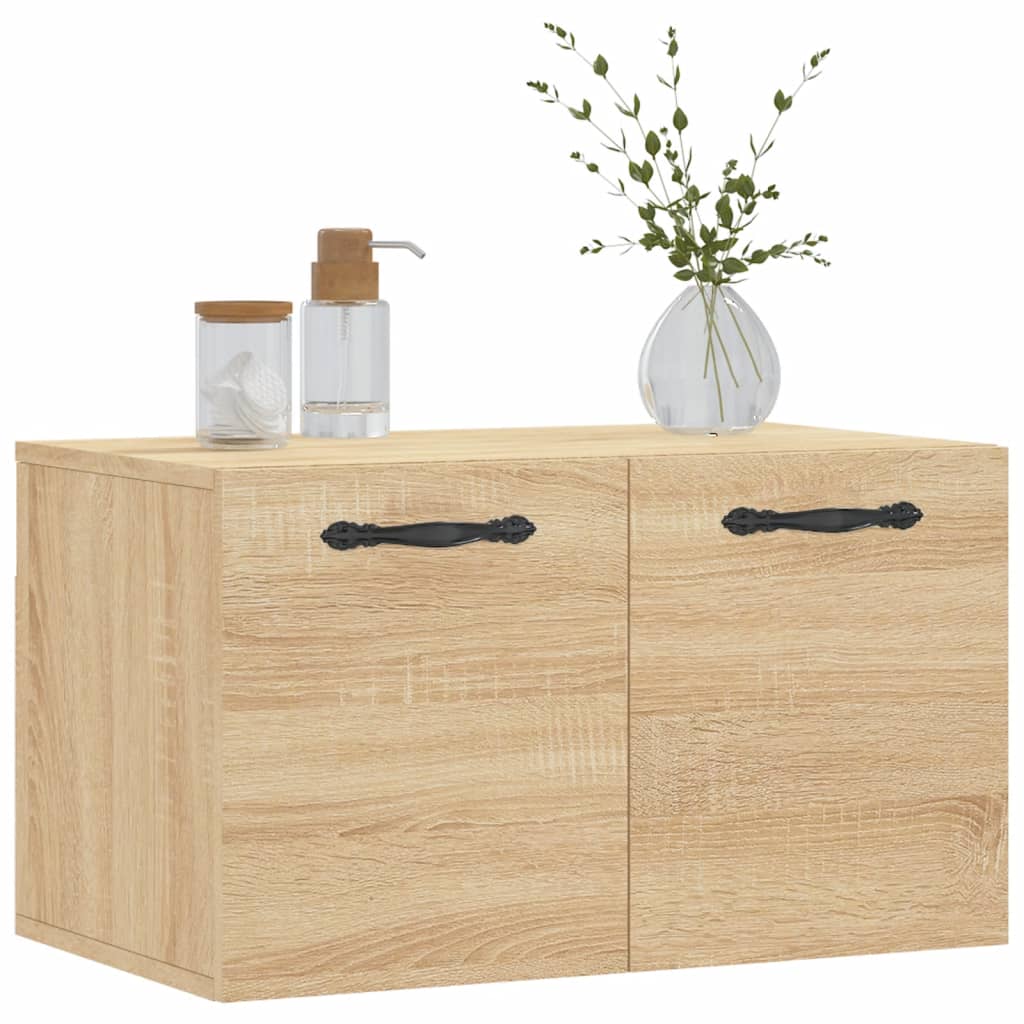 vidaXL Wall Cabinet Sonoma Oak 60x36.5x35 cm Engineered Wood