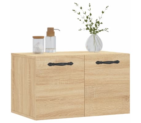 vidaXL Wall Cabinet Sonoma Oak 60x36.5x35 cm Engineered Wood