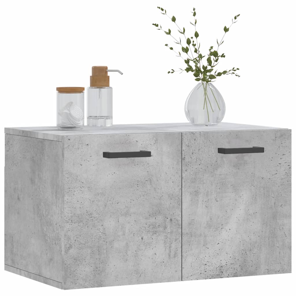 vidaXL Wandkast 60x36,5x35 cm bewerkt hout betongrijs afbeelding