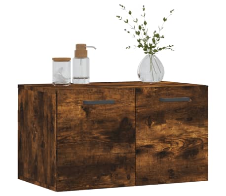 vidaXL Armoire murale Ch&ecirc;ne fum&eacute; 60x36,5x35 cm Bois d'ing&eacute;nierie