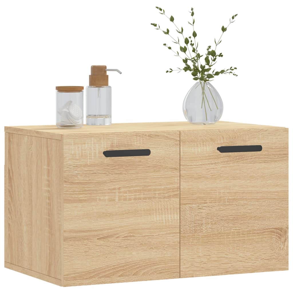 vidaXL Mobile a Parete Rovere Sonoma 60x36,5x35 cm Legno Multistrato