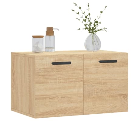 vidaXL Mobile a Parete Rovere Sonoma 60x36,5x35 cm Legno Multistrato