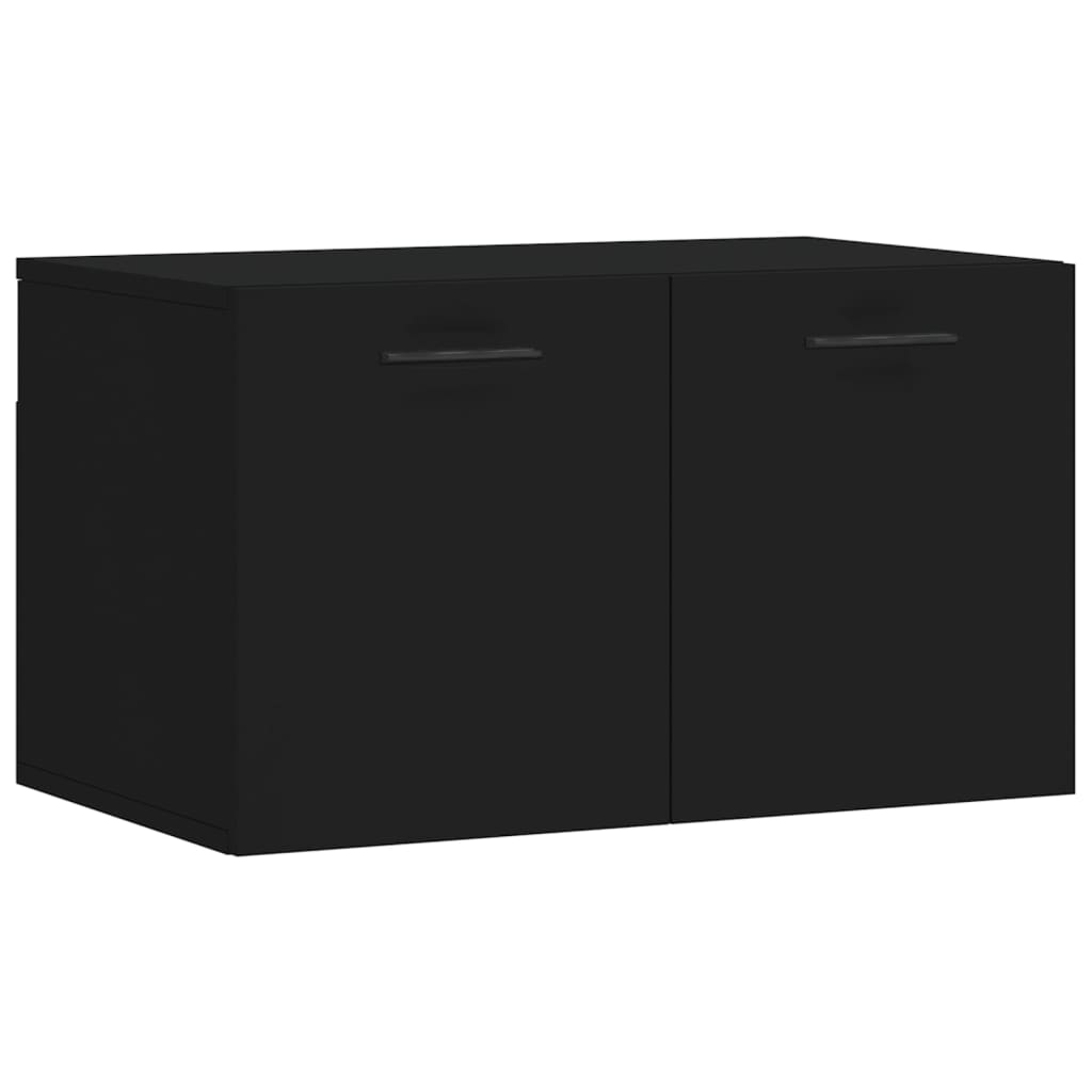 Thumbnail - vidaXL Wandschrank Schwarz 60x36,5x35 cm Holzwerkstoff