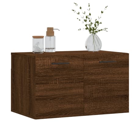 vidaXL Wall Cabinet Brown Oak 60x36.5x35 cm Engineered Wood