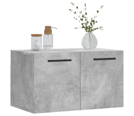 vidaXL sienas skapītis, betonpelēks, 60x36,5x35 cm, inženierijas koks