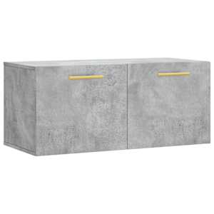 Nástěnná skříňka betonově šedá 80x36,5x35 cm kompozitní dřevo - obrázek 2
