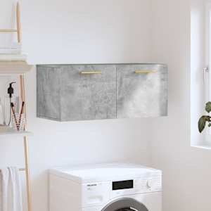 Stenska omarica betonsko siva 80x36,5x35 cm inženirski les