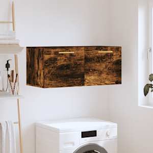Nástěnná skříňka kouřový dub 80 x 36,5 x 35 cm kompozit - obrázek 1