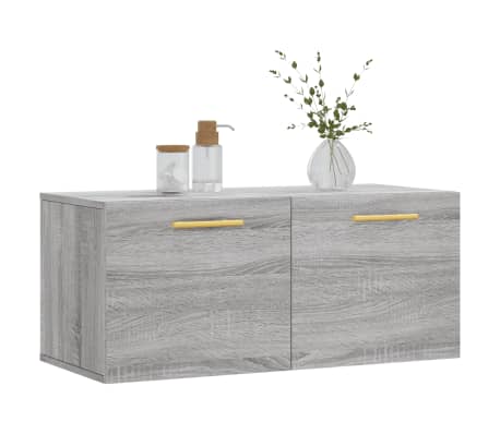 vidaXL N&aacute;stenn&aacute; skrinka, siv&aacute; sonoma 80x36,5x35 cm kompozitn&eacute; drevo