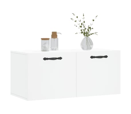 vidaXL Wall Cabinet White 80x36.5x35 cm Engineered Wood