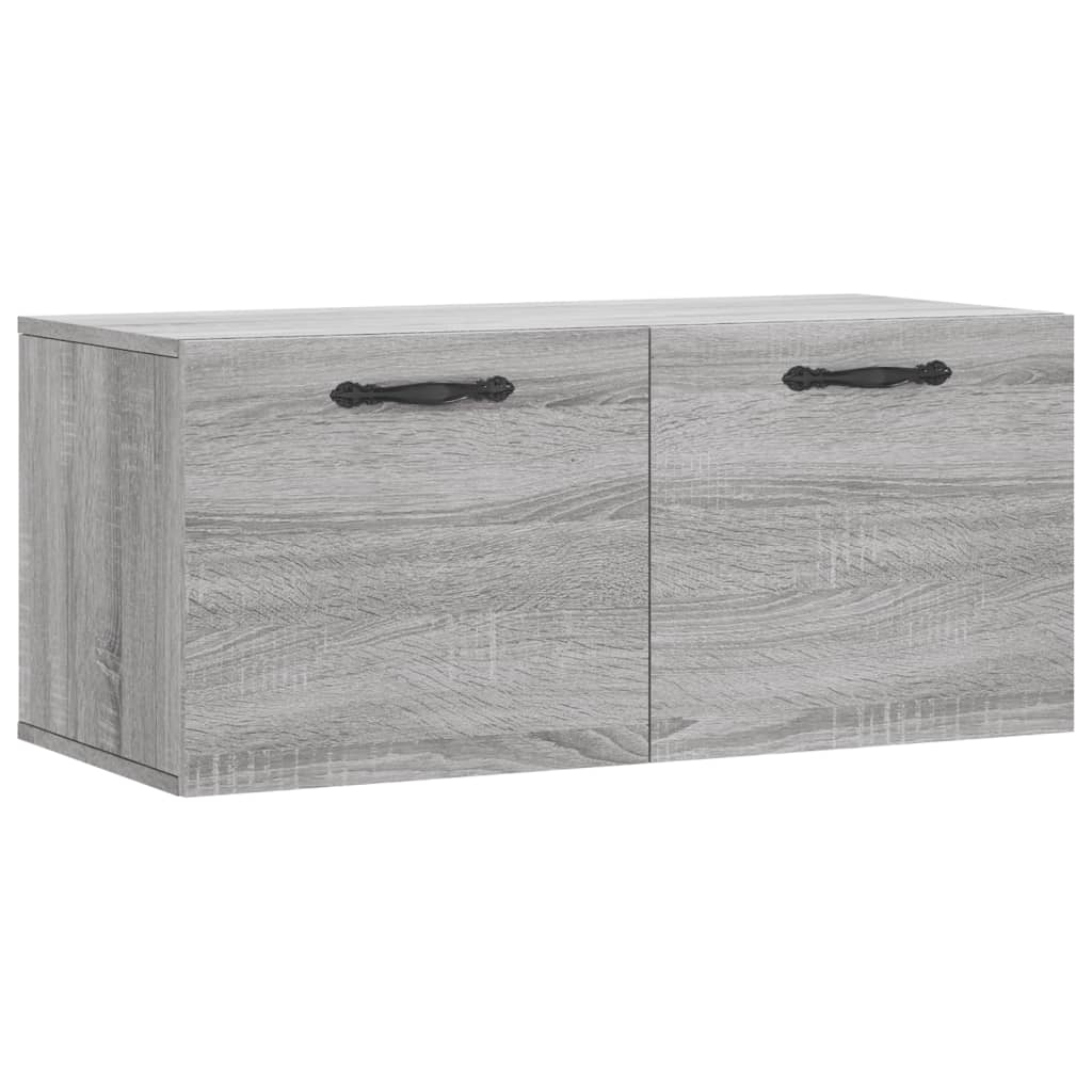 Thumbnail - vidaXL Wandschrank Grau Sonoma 80x36,5x35 cm Holzwerkstoff