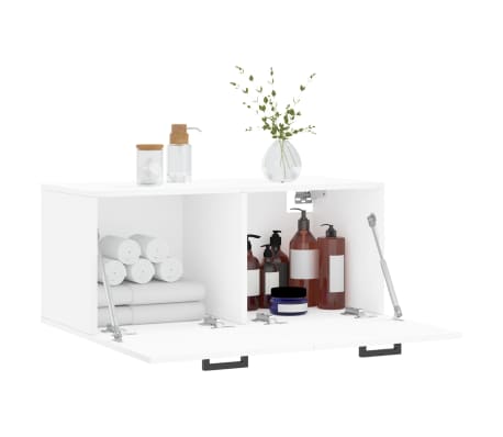 vidaXL Wall Cabinet White 80x36.5x35 cm Engineered Wood