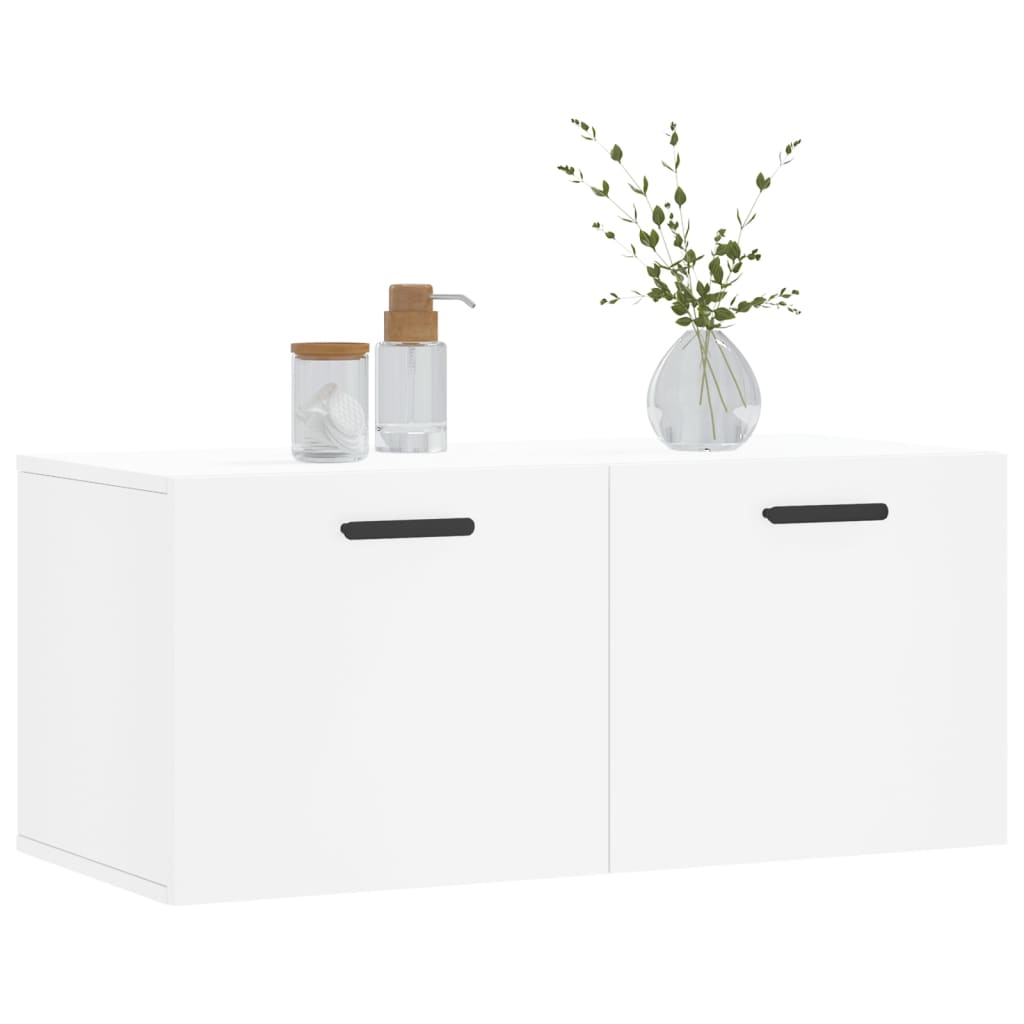 Thumbnail - vidaXL Wandschrank Weiß 80x36,5x35 cm Holzwerkstoff