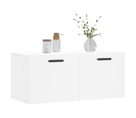 vidaXL Wall Cabinet White 80x36.5x35 cm Engineered Wood