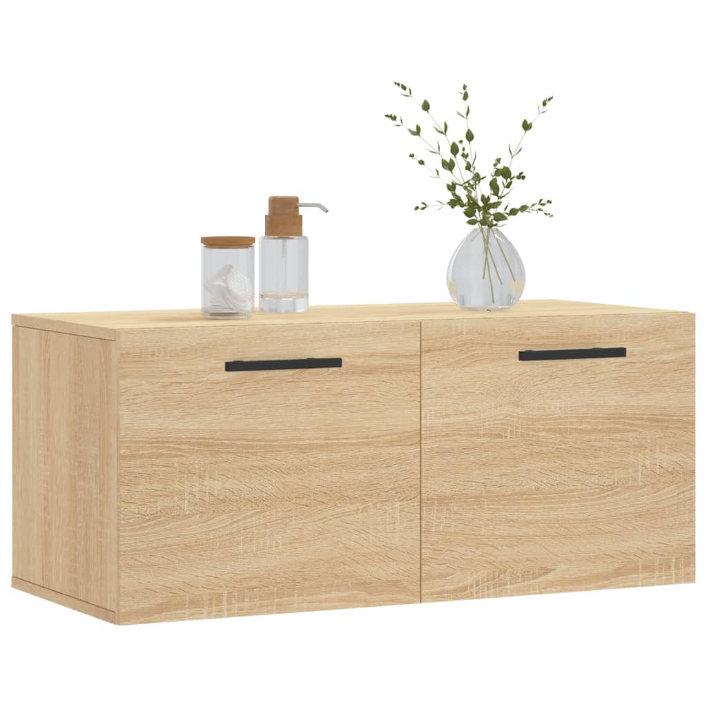 Thumbnail - vidaXL Wandschrank Sonoma-Eiche 80x36,5x35 cm Holzwerkstoff