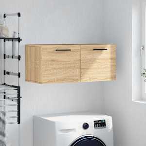 Stenska omarica sonoma hrast 80x36,5x35 cm inženirski les