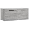 vidaXL telerikapp, hall Sonoma tamm, 80 x 36,5 x 35 cm, tehispuit