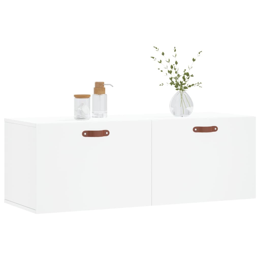 Thumbnail - vidaXL Wandschrank Weiß 100x36,5x35 cm Holzwerkstoff