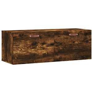 Nástěnná skříňka kouřový dub 100x36,5x35 cm kompozitní dřevo - obrázek 2