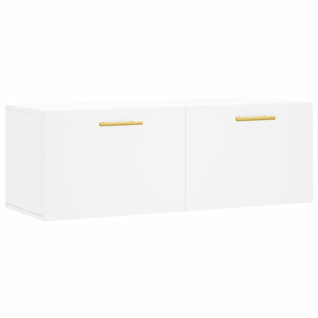 vidaXL Nástěnná skříňka bílá 100 x 36,5 x 35 cm kompozitní dřevo