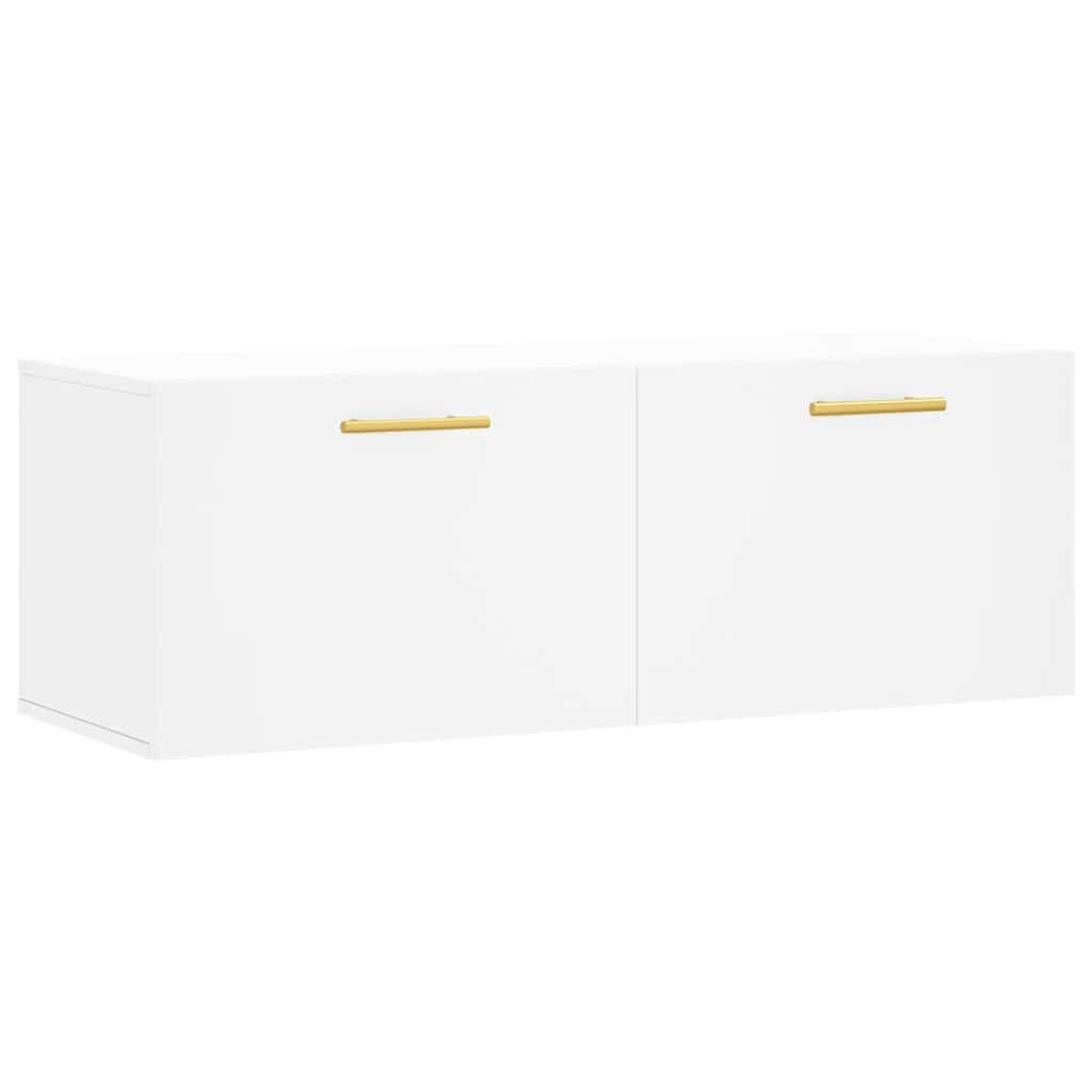 vidaXL Nástěnná skříňka bílá 100 x 36,5 x 35 cm kompozitní dřevo