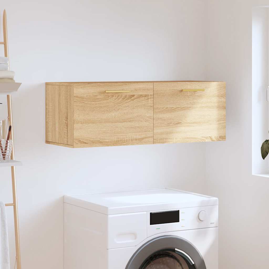 vidaXL Dulap de perete, stejar sonoma, 100x36,5x35 cm, lemn prelucrat