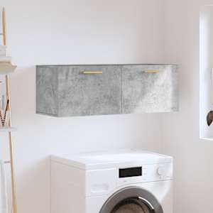 Nástěnná skříňka betonově šedá 100x36,5x35 cm kompozitní dřevo - obrázek 1