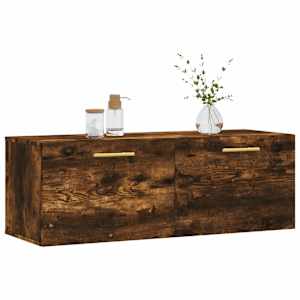 Nástěnná skříňka kouřový dub 100x36,5x35 cm kompozitní dřevo - obrázek 3