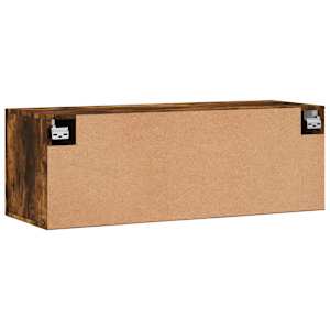 Nástěnná skříňka kouřový dub 100x36,5x35 cm kompozitní dřevo - obrázek 8