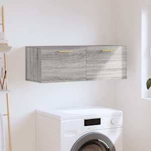 Nástěnná skříňka šedá sonoma 100x36,5x35 cm kompozitní dřevo - obrázek 1