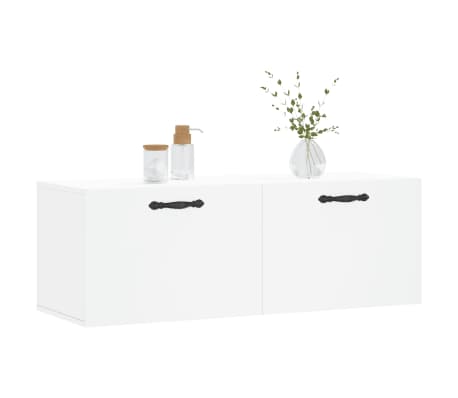 vidaXL Wall Cabinet White 100x36.5x35 cm Engineered Wood