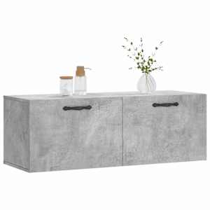 Nástěnná skříňka betonově šedá 100x36,5x35 cm kompozitní dřevo - obrázek 9