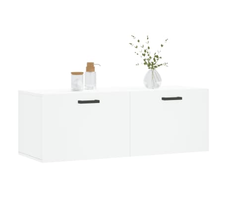 vidaXL Dulap de perete, alb, 100x36,5x35 cm, lemn compozit