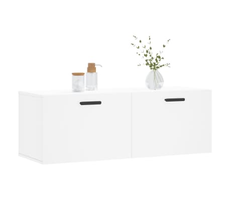 vidaXL Dulap de perete, alb, 100x36,5x35 cm, lemn compozit