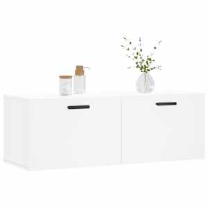 vidaXL Dulap de perete, alb, 100x36,5x35 cm, lemn compozit