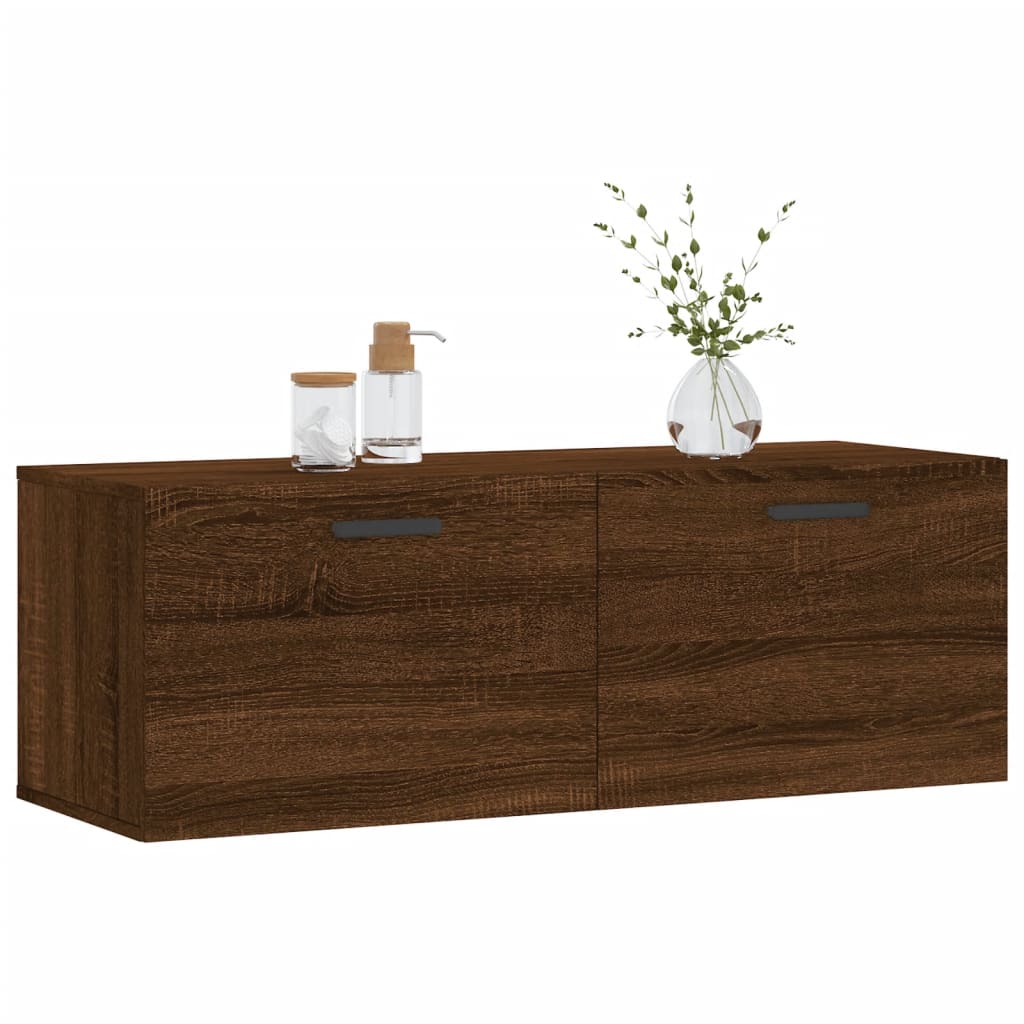 Thumbnail - vidaXL Wandschrank Braun Eichen-Optik 100x36,5x35 cm Holzwerkstoff