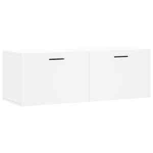vidaXL seinakapp, valge, 100 x 36,5 x 35 cm, tehispuit