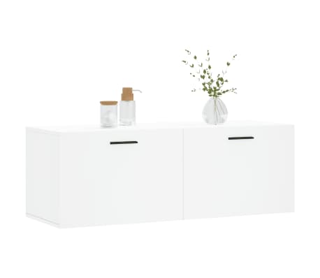 vidaXL Wall Cabinet White 100x36.5x35 cm Engineered Wood