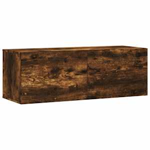 Nástěnná skříňka kouřový dub 100x36,5x35 cm kompozitní dřevo - obrázek 2