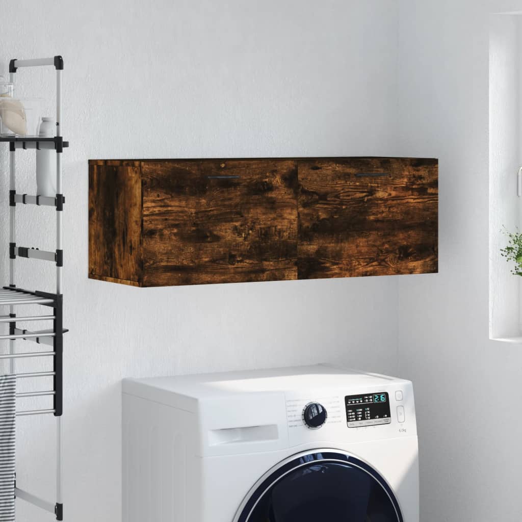 VidaXL Wandschrank Räuchereiche 100x36, 5x35 Cm Holzwerkstoff